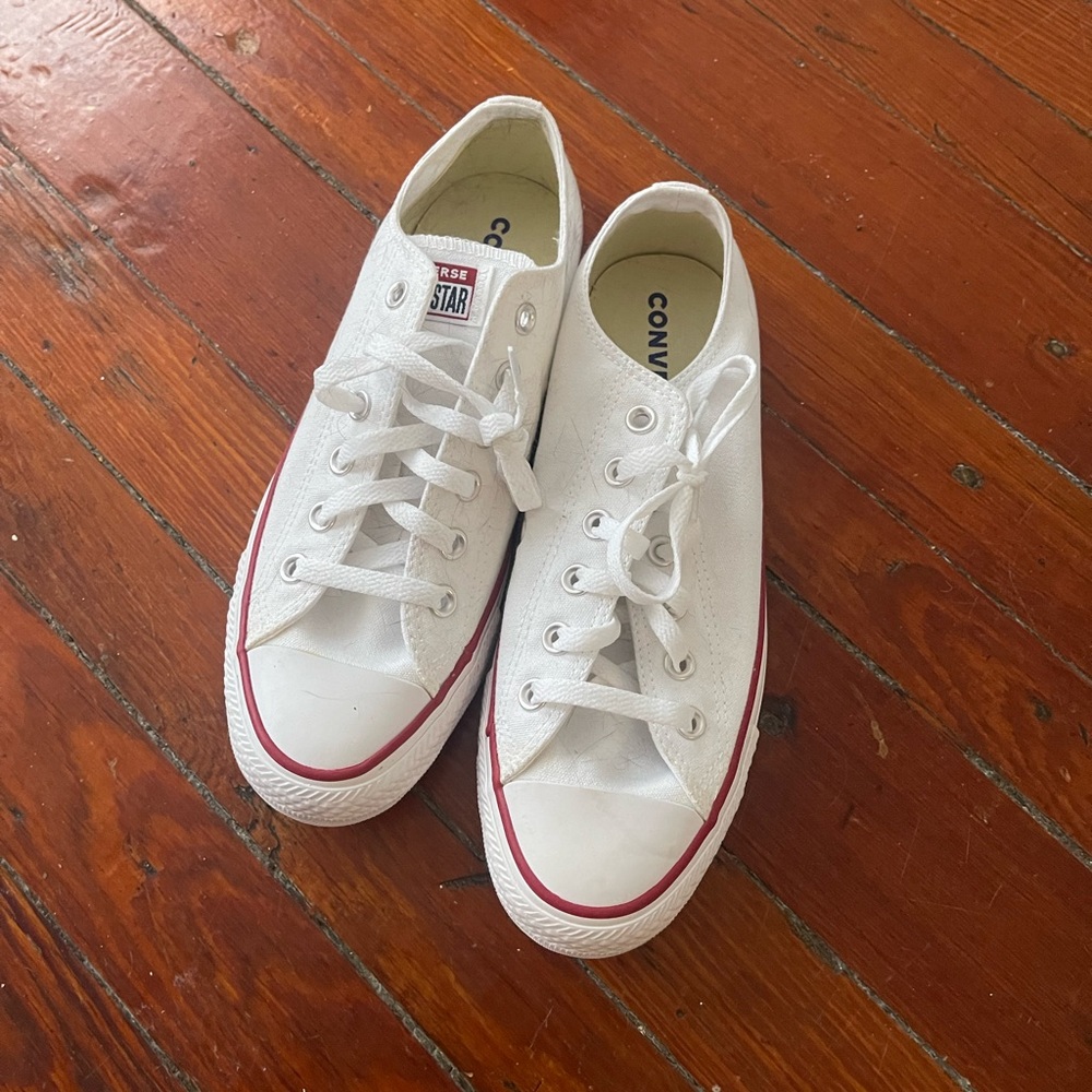 White Low Top Converse